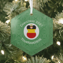 Drapeau allemand Noël Ange Nom Année Hexagon