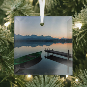 Ornement En Verre Eau Lac Hopfen Alpes bavaroises Allemagne
