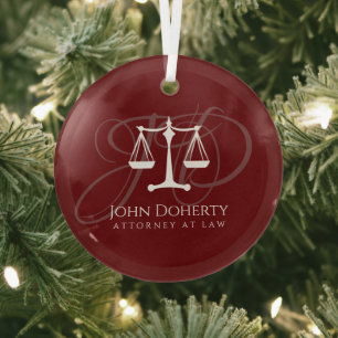 Ornement En Verre Échelles de justice   Droit