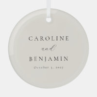 Élégant minimaliste crème ivoire Mariage de callig