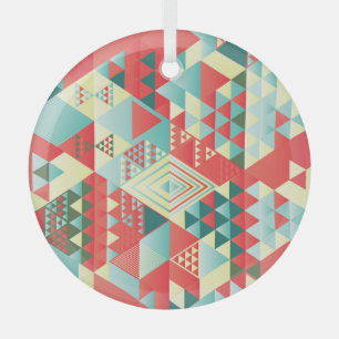 Ornement En Verre Éléments géométriques, abstraits, vintages décorat