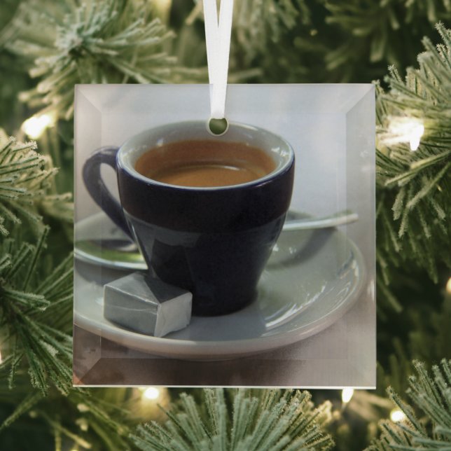Ornement En Verre Espresso frais brassé (Insitu)