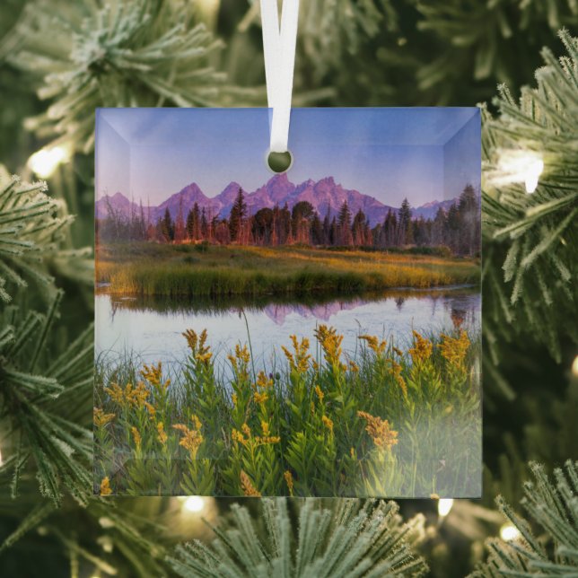 Ornement En Verre Fleurs | Grand Teton National Park, Wyoming (Insitu)