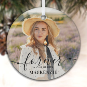 Ornement En Verre Forever in our Hearts - Sympathy Keepsaké