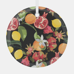 Ornement En Verre Fruits tropicaux : Exotique Arrière - plan sans jo