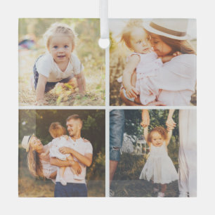 Ornement En Verre Gallery Grid 4 Photos Custom Photo Ornament