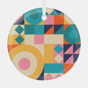 Ornement En Verre Géométrie minimaliste : affiche d'illustration Vin