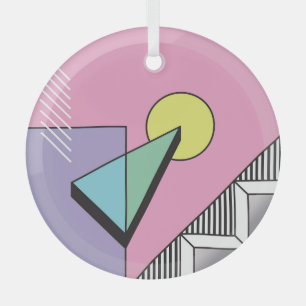 Ornement En Verre Géométrique postmoderne : composition Abstraite