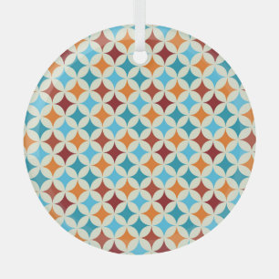 Ornement En Verre Géométrique stylé : Motif Vintage sans couture