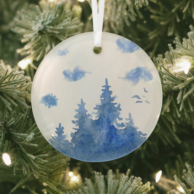 Ornement En Verre Glass Ornament - Winter (Insitu)