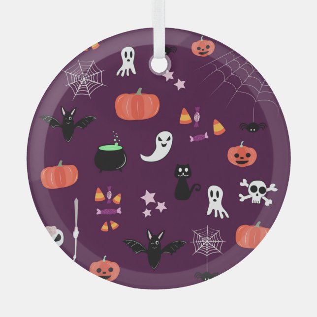 Ornement En Verre Halloween (Recto)