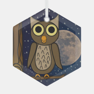 Ornement En Verre hibou