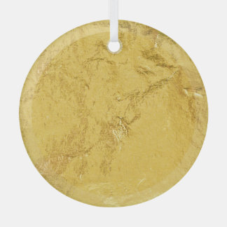 Ornement En Verre Huile d'or : Texture Abstraite brillante