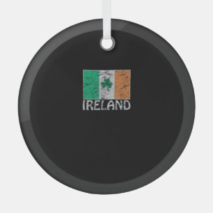 Ornement En Verre Irlande Drapeau Irlande Drapeau irlandais Drapeaux