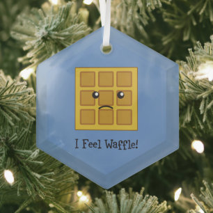 Ornement En Verre Je sens la gaufre