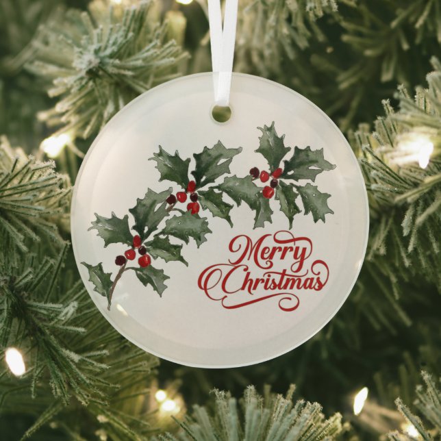 Ornement En Verre Joyeux Noël (Insitu)