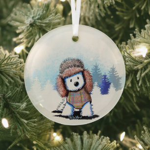 Ornement En Verre KiniArt Winter Westie Terrier