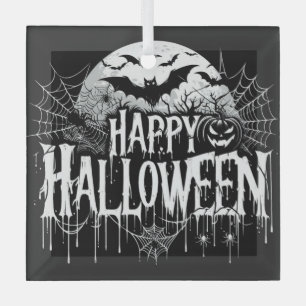 Ornement En Verre L'art d'Halloween vintage
