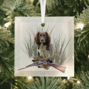 Ornement En Verre Le Sprocker Spaniel, L'art des chiens d'armes