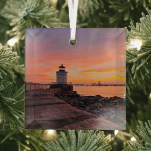 Ornement En Verre Les phares South Portland, Maine