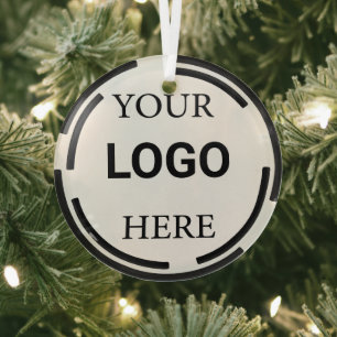 Ornement En Verre Logo Business Moderne Conception Minimale