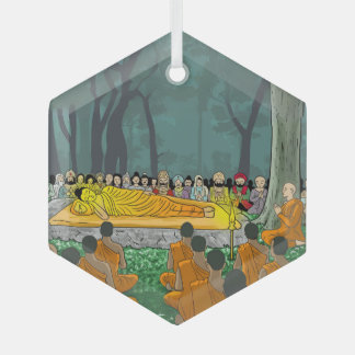 Ornement En Verre L'ornement final du nirvana de Bouddha