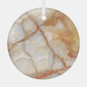 Ornement En Verre Marble Majesty : Élégance brillante