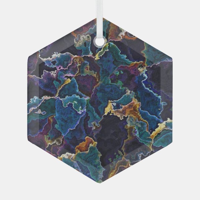 Ornement En Verre Marche à huile (Recto)