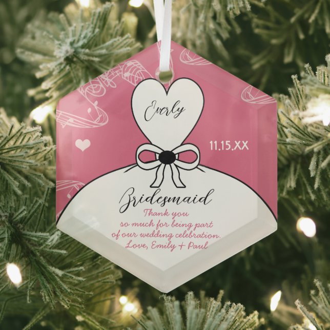 Ornement En Verre Mariage Gown Bridesmaid Mariage - Vous choisissez  (Insitu)