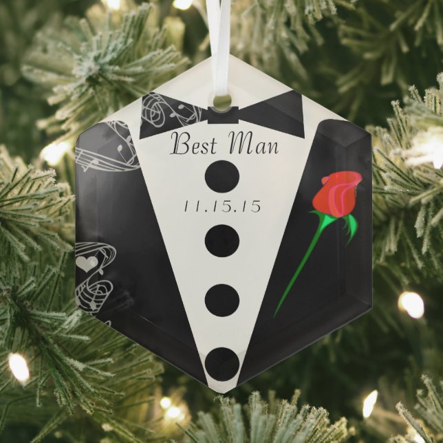 Ornement En Verre Meilleur Mariage de Noël (Insitu)