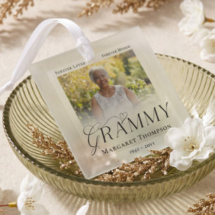 Ornement En Verre Mémoire de Grammy en souvenir Photo souvenir