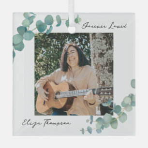 Ornement En Verre Mémorial verdoyant