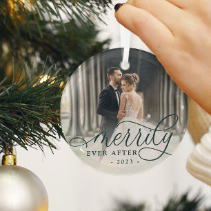 Ornement En Verre Merde toujours après Photo Mariage