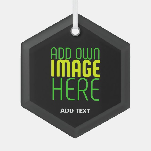 ORNEMENT EN VERRE MODÈLE DE TEXTE D'IMAGE NOIRE SIMPLE ET MODERNE (Recto)