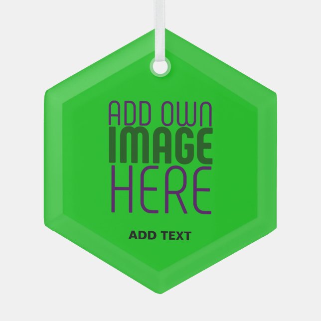 ORNEMENT EN VERRE MODÈLE TEXTE D'IMAGE VERTE MODERNE ÉDITABLE LIME (Recto)