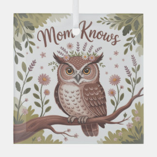 Ornement En Verre Mom Knows