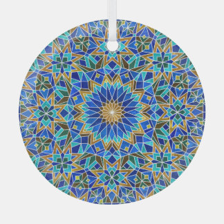 Ornement En Verre Mosaïque marocaine : Design arabe sans fil