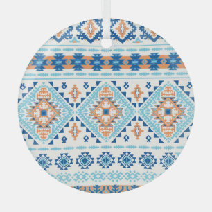 Ornement En Verre Motif de l'ornement de la tribu indienne