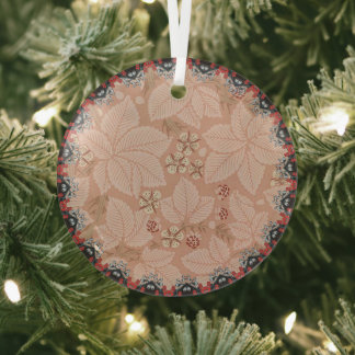 Ornement En Verre Motif vintage de ronce de William Morris