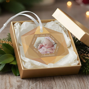 Ornement En Verre Notre Petit Jeu Novembre Birthstone Baby Birth Sta