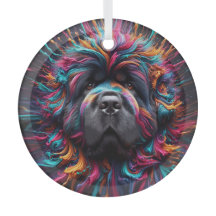 Ornement en verre Paint Splatter 2026 Newf