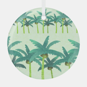 Ornement En Verre Palmiers tropicaux : Ruban imperméable.
