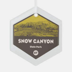 Ornement En Verre Parc d'état de Snow Canyon Utah