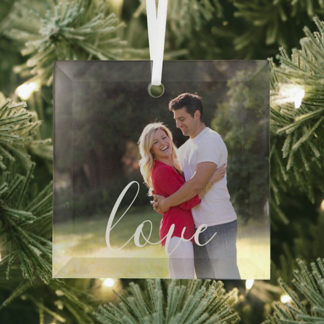 Ornement En Verre Photo en couple (Insitu)
