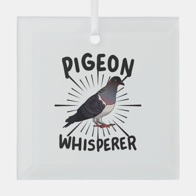 Ornement En Verre Pigeon (Recto)