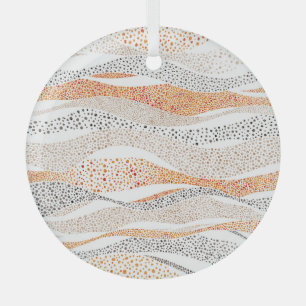 Ornement En Verre Pointillisme Wavy Polka : Doux Doux Textile