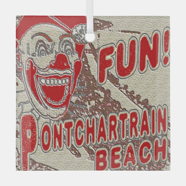 Ornement En Verre Pontchartrain Beach Clown (Recto)