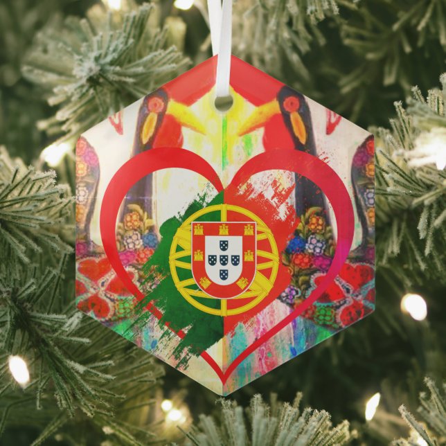 Ornement En Verre Portuguese folk art (Insitu)