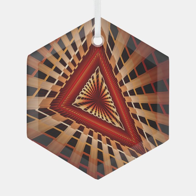 Ornement En Verre Réseau Fantastique 3D Moderne de Design Graphique  (Recto)
