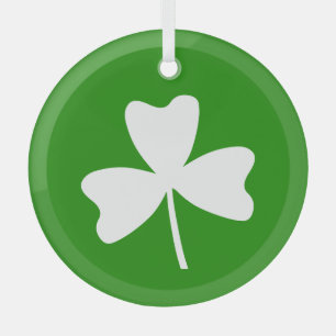 Ornement En Verre Shamrock